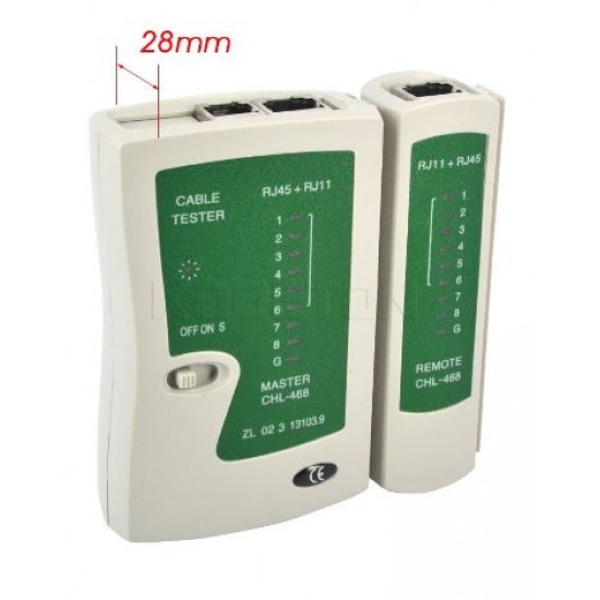 Master CHL-468 Тестер за мрежов кабел RJ45 RJ11 RJ12 CAT5 тестер за мрежови кабели, телефонна линия