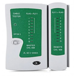 Master CHL-468 Тестер за мрежов кабел RJ45 RJ11 RJ12 CAT5 тестер за мрежови кабели, телефонна линия