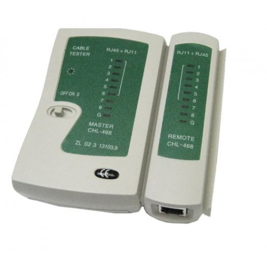 Master CHL-468 Тестер за мрежов кабел RJ45 RJ11 RJ12 CAT5 тестер за мрежови кабели, телефонна линия
