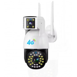 SC01 4G ( APP:V380PRO ) двоен обектив+SIM карта Ptz 1080p нощна мрежова камера 360 с автоматично проследяване