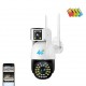 SC01-W-L ( APP:V380PRO ) двоен обектив Ptz 1080p нощна мрежова камера 360 с автоматично проследяване