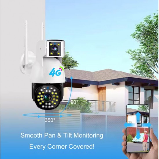 SC01-W-L ( APP:V380PRO ) двоен обектив Ptz 1080p нощна мрежова камера 360 с автоматично проследяване