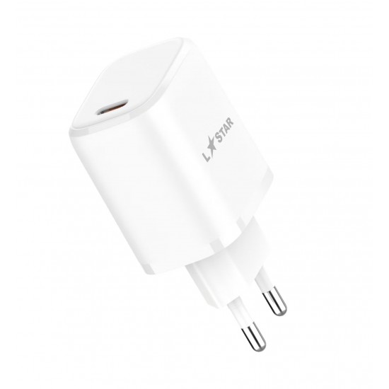 L✮Star Адаптер SCD-20W USB-C PD20W - Бял
