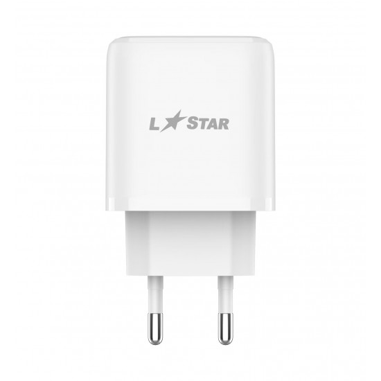 L✮Star Адаптер SCD-20W USB-C PD20W - Бял