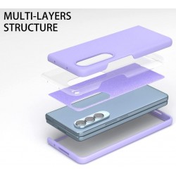 Z15 Silicone case за Samsung Z Fold 4 от 2 части - Лилав