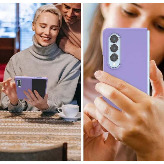 Z15 Silicone case за Samsung Z Fold 6 от 2 части - Лилав