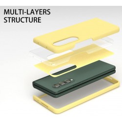 Z15 Silicone case за Samsung Z Fold 7 от 2 части - Жълт