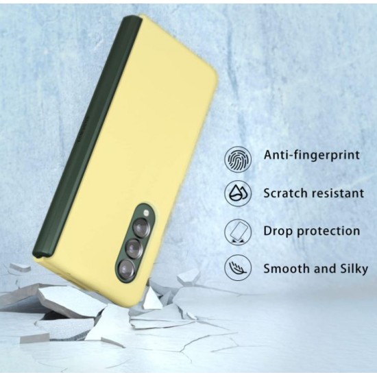 Z15 Silicone case за Samsung Z Fold 6 от 2 части - Жълт