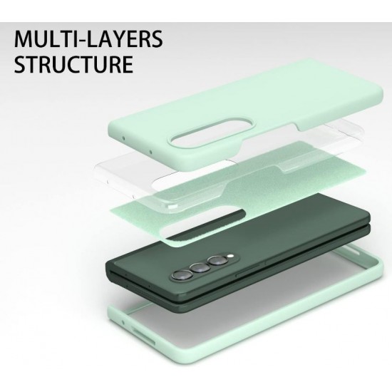 Z15 Silicone case за Samsung Z Fold 4 от 2 части - Светло Син