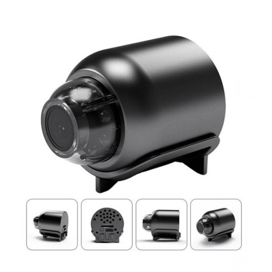 Мини шпионска камера X5 ( APP:LinkLemo ) SpyCam, безжична, Full HD 1080p, аудио-видео