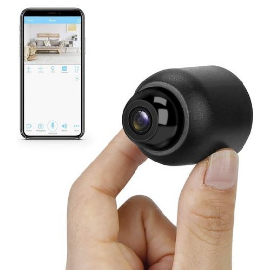 Мини шпионска камера X5 ( APP:LinkLemo ) SpyCam, безжична, Full HD 1080p, аудио-видео