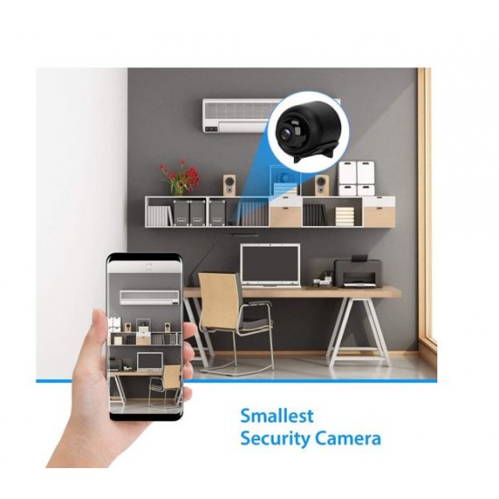 Мини шпионска камера X5 ( APP:LinkLemo ) SpyCam, безжична, Full HD 1080p, аудио-видео