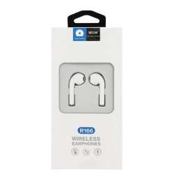 WUW R166 design AP2 Слушалки безжични с кристален звук - Бял