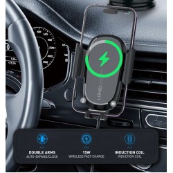 LDNIO MW21-1 Безжично зарядно и стойка за кола Smart Sensor 15W