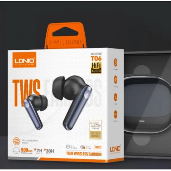 Слушалки T06 LDNIO ANC ENC TWS HD Audio BT Earbuds BT5.3 - Златист