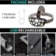 LED челник CL-T28 USB, 4 режима, регулируем, за риболов и работа