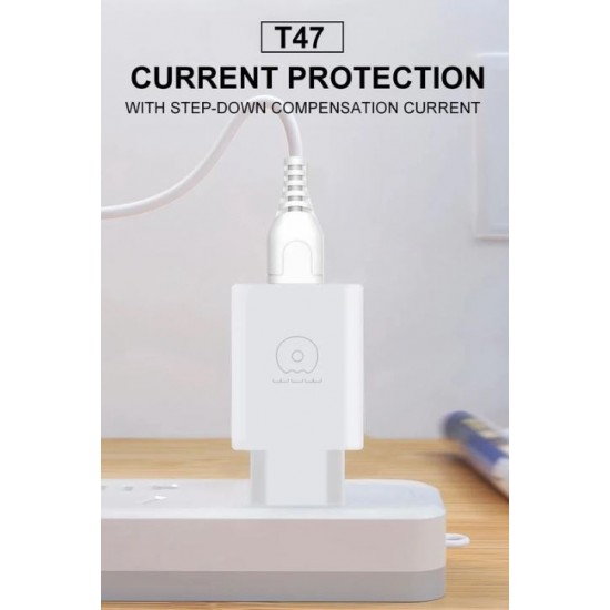WUW T47 2A Зарядно с кабел USB към Type-C 