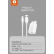 WUW T47 2A Зарядно с кабел USB към Type-C 