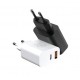 WUW T83 PD20W+QC18W Зарядно с кабел Type-C към Type-C 1M