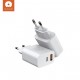 WUW T83 PD20W+QC18W Зарядно с кабел Type-C към Type-C 1M