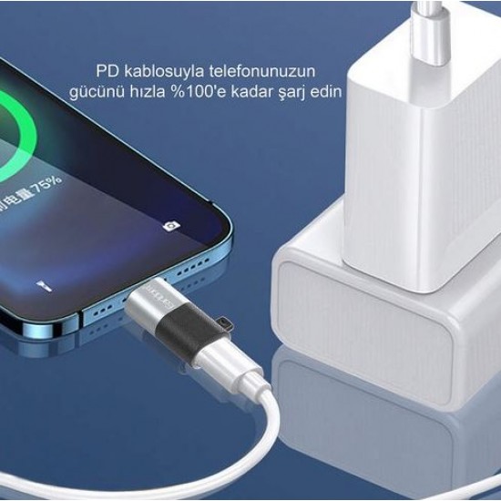 EARLDOM TC17 Преобразувател Plug and Play Type-C към Lightning - сребрист