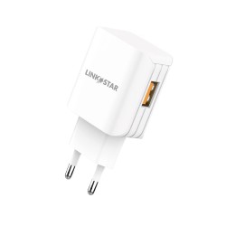 LINK★STAR TC-9 3.0A Бързозаряден USB Адаптер 220V - Бял