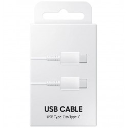  Кабел USB-C към USB-C 25W 2M (кут.) Бързо зареждане - Бял