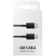  Кабел USB-C към USB-C 45W 2M (кут.) Бързо зареждане - Черен