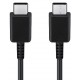  Кабел USB-C към USB-C 45W 2M (кут.) Бързо зареждане - Черен
