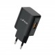 220V TC-9 L✮Star 2в1 3.0A Type-C за телефон Бързо зареждащ - Черен