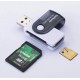 TF5 Високоскоростен Pvc USB 4-в-1 четец на карти, за SD карта на фотоапарат, офис, домашна употреба - MIX цветове