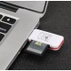 TF6 Високоскоростен Pvc USB 4-в-1 четец на карти, за SD карта на фотоапарат, офис, домашна употреба - MIX цветове