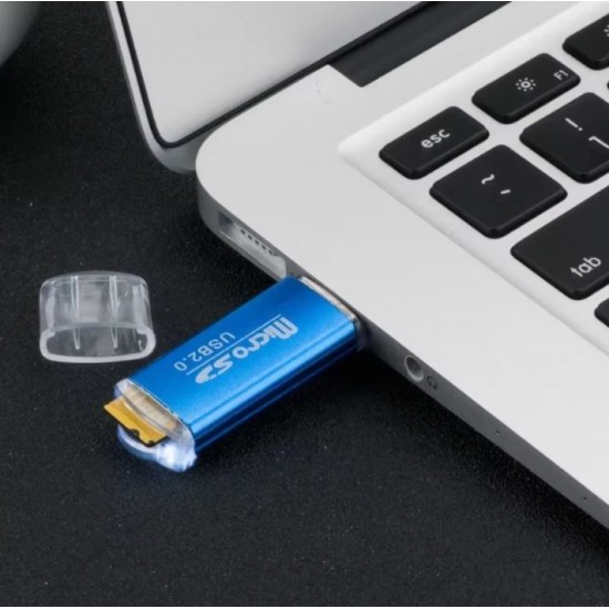 TF4 Високоскоростен метал USB четец на карти, за SD карта на фотоапарат, офис, домашна употреба - MIX цветове