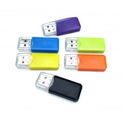 TF4 Високоскоростен метал USB четец на карти, за SD карта на фотоапарат, офис, домашна употреба - MIX цветове