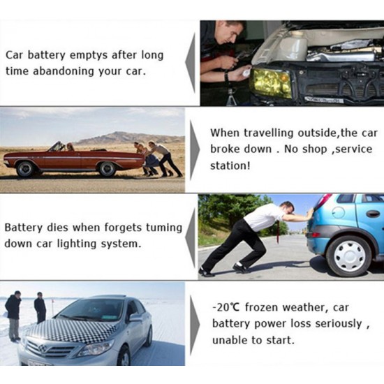 Авариен автомобилен комплект  TM15 Automobile emergency high power, Черен 16,800mAh