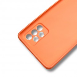 Силиконов гръб TP18 +камера за Samsung A72 - Праскова