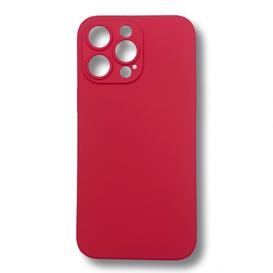 Силиконов гръб TP18 +камера за iPhone 12 mini - Малина