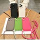 TP-16 Силиконов калъф с връзка за iPhone 15 Pro  - Кафяв
