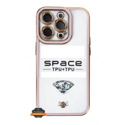 Калъф TP28 Angel Eyes Samsung A23 прозрачен с Розова Рамка