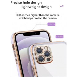 Калъф TP28 Angel Eyes Samsung S23 Ultra прозрачен с Бяла Рамка