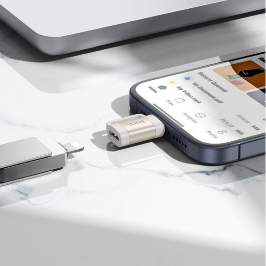 Преходник UA31E HOCO Lightning към USB-C 2.0