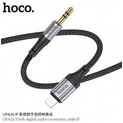HOCO UPA26 Аудио кабел 3.5mm към iPhone (lightning) 1M