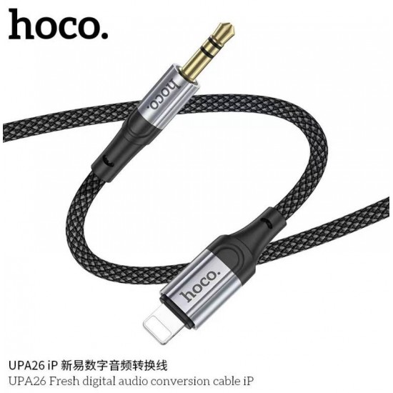 HOCO UPA26 Аудио кабел 3.5mm към iPhone (lightning) 1M