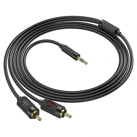 HOCO UPA28 Aux 3.5mm Към 2 RCA - Черен