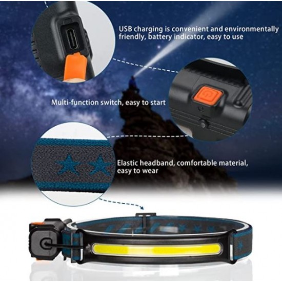 Челен фенер W678 1000 лумена сензор за движение, 3 режима 