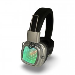 Ретро Bluetooth слушалки WBK946 ( Черен) с LED екран – Класически американски стил