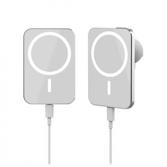 F188 Стойка за кола с магнитно безжично зареждане Magsafe 15W - Бял