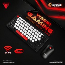 2В1 JEDEL WS681 Мини Безжичен Комплект Клавиатура и Мишка – 78 Клавиша, 2.4GHz, Компактен Дизайн, Черен