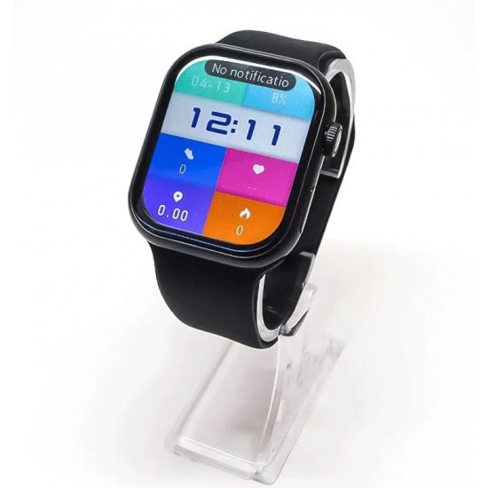  WISME WS-76 AMOLED Смартчасовник – IP68, Висока Яркост - СИВ КОРПУС