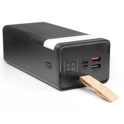 WUW-Y114 Пр.зарядно 2.1A LED DISPLAY MICRO+USB-C+2изх.USB 40,000MAH